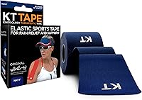 Vista 7 de KT Tape, cinta atlética de kinesiología elástica original de algodón, 20 unidades, tiras precortadas de 10 pulgadas, Rosa
