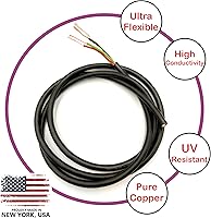 Vista 12 de Cable de alambre y cable nacional – Alambre de cobre premium de 12 AWG de 2 conductores, 50 pies, trenzado Fabricado en EE. UU., chaqueta flexible