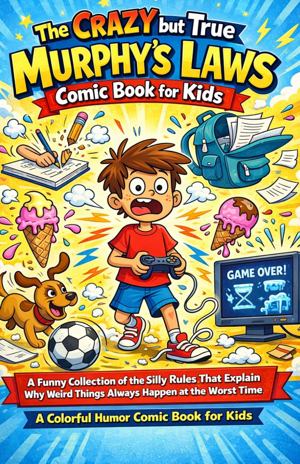 The Crazy but True Murphy’s Laws Comic Book for Kids: A Funny Collection of the Silly Rules That Explain Why Weird Things Always Happen at the Worst Time