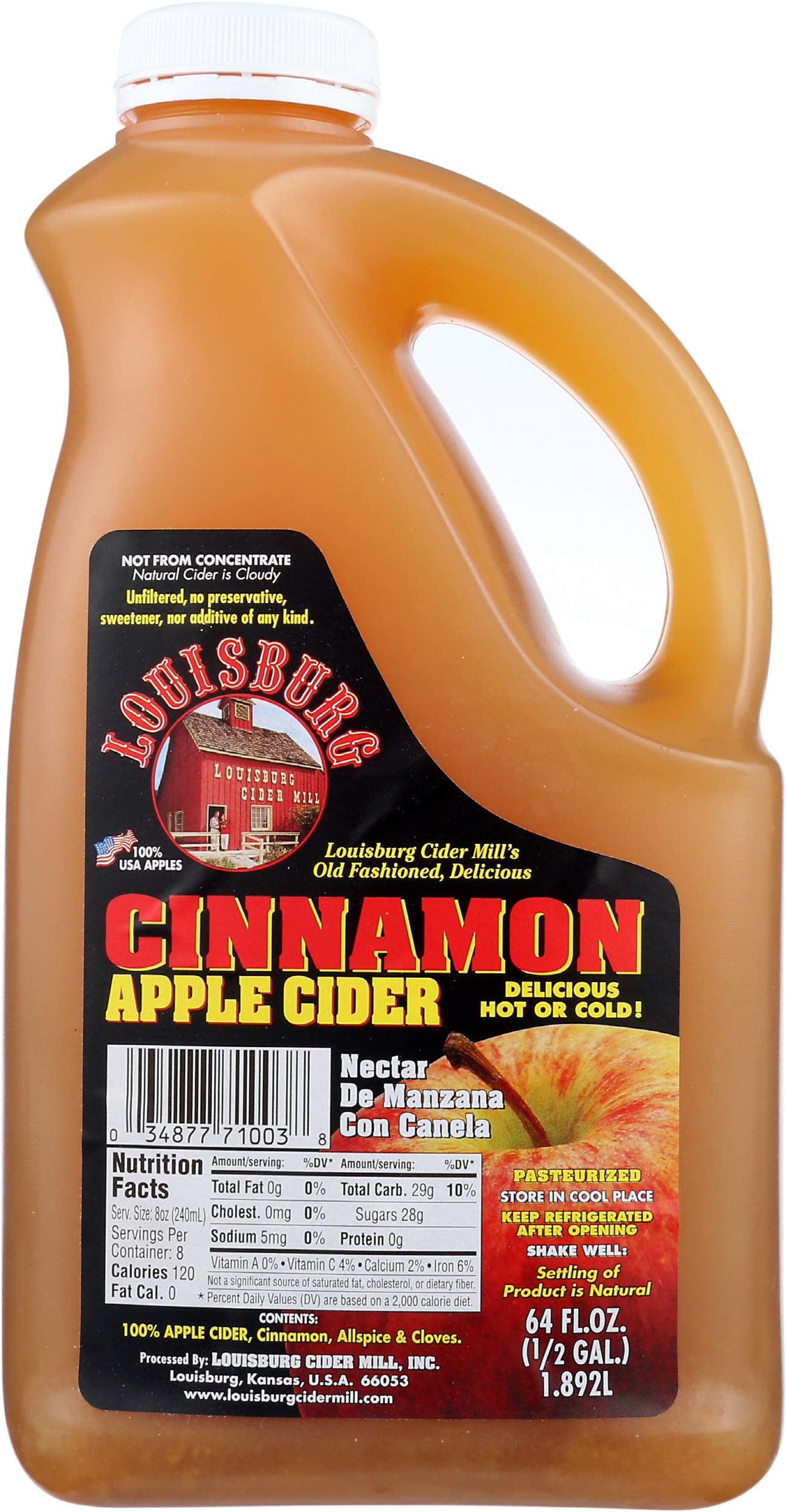 LOUISBURG CIDER MILL Cinnamon Apple Cider, 64 FZ