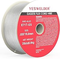Vista 11 de YESWELDER Flux Core - Cable MIG sin gas, E71T-GS de acero al carbono suave de 0.035 pulgadas de diámetro, 2 libras, alambre de soldadura de carrete