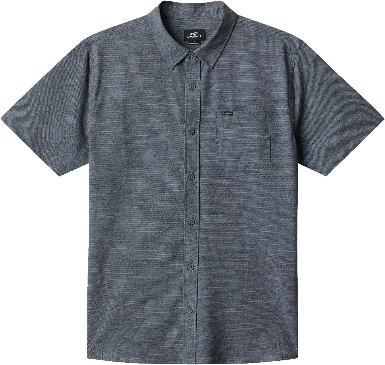 O'NEILL Men's UPF Slub Standard Short Sleeve Woven Shirt