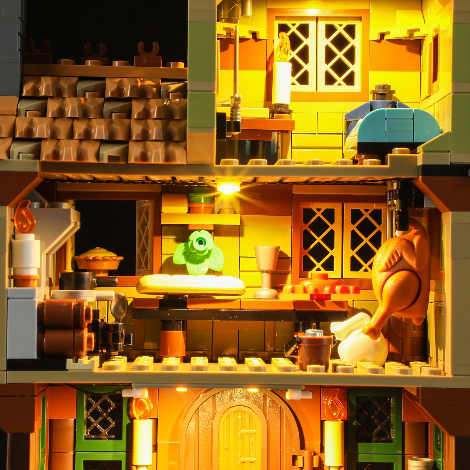 Amazon.co.jp: BRIKSMAX ライトキット Lego-10332 中世の町の広場用 