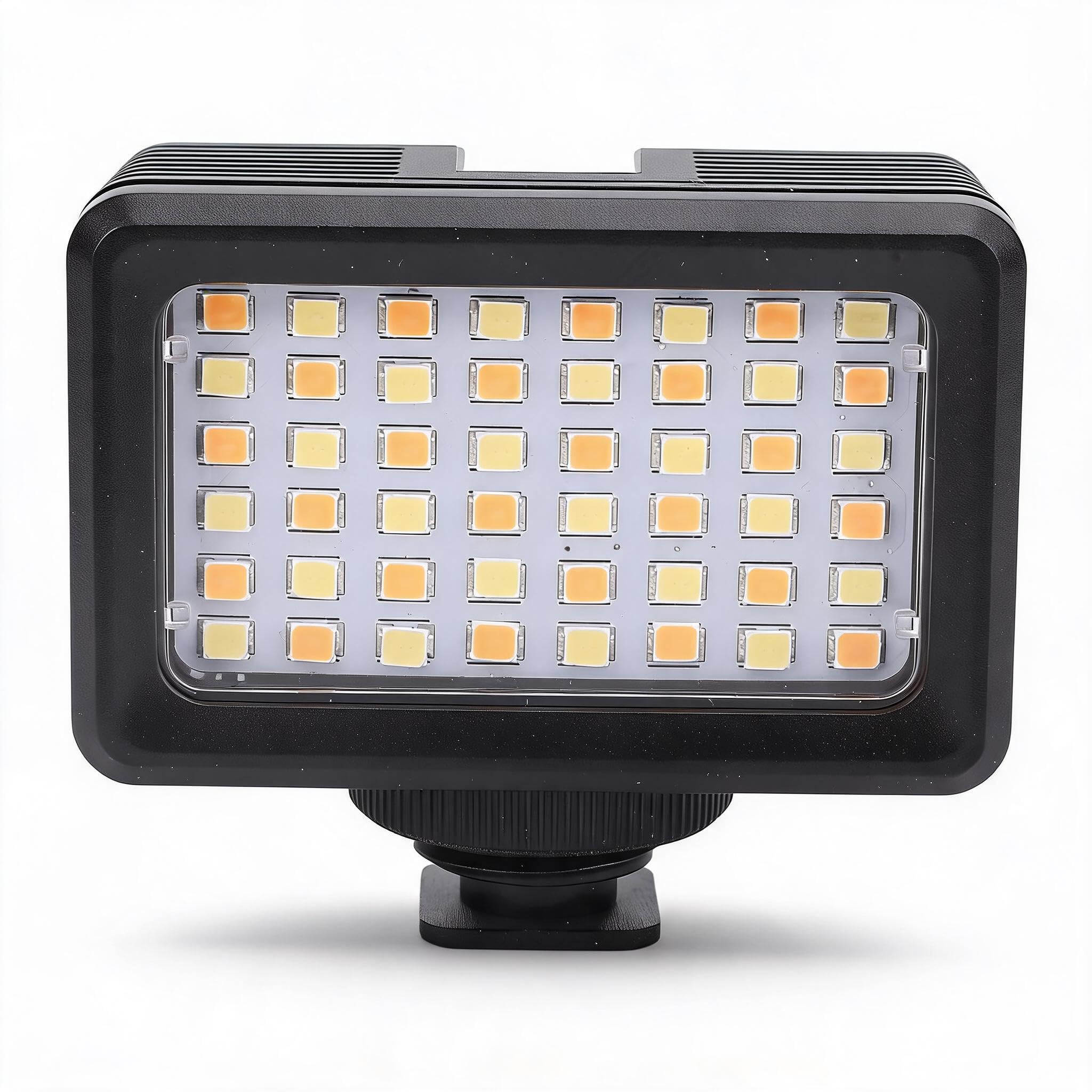 wasserdichte Tauchlampe für Action-Kamera, Unterwasser 130 Fuß, 2500–9000 K Dimmbar, CRI 95+, LED-Videoleuchte mit 1/4-Zoll-Adapter und Kaltschuh, Fotozubehör