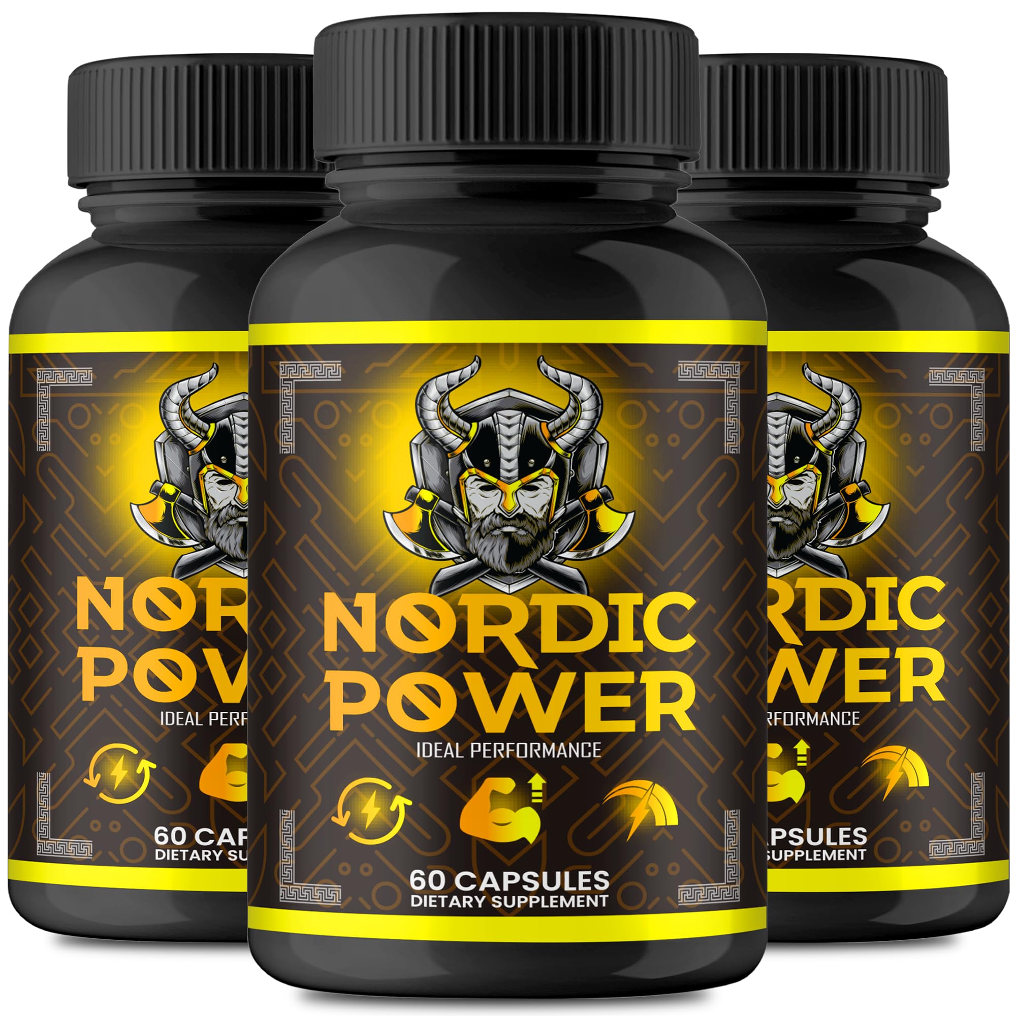 Nordic Power Pills, Official Nordic Power Capsules - Maximum Strength Energy, Stamina and Performance, Premium Formula to Support Overall Well-Being, Natural NordicPower Pastillas Review (3 Pack)