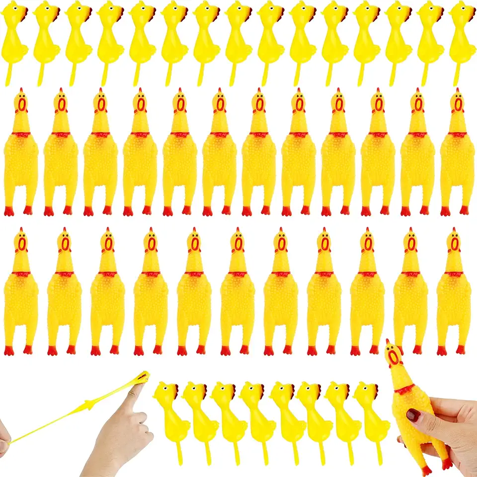 Screaming Rubber Chickens (24-pack)