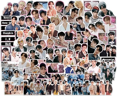 Stray - Álbum Maxident de 98 unidades calcomanías Kpop para laptop paquete de calcomanías de equipaje para botella de agua teléfono decoración de