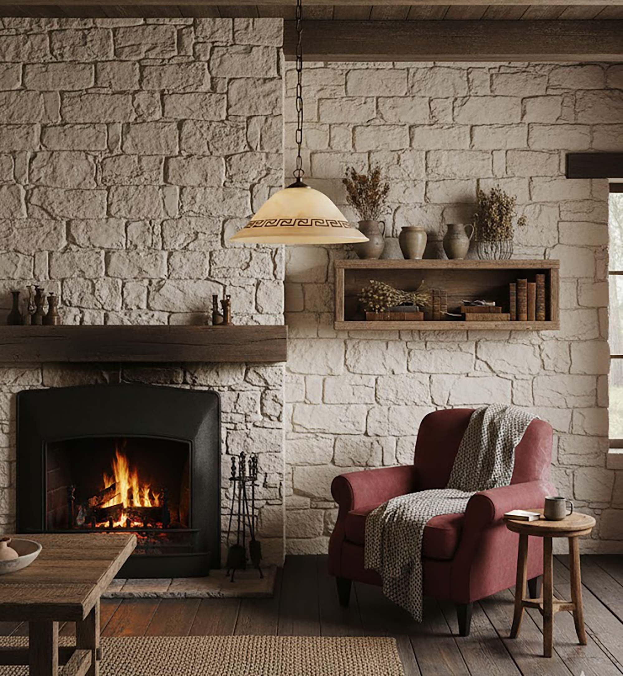 Generico Lampadario a sospensione classica in vetro marmo 1 luce Forgiato d.40 per ingresso, salotto, soggiorno, sala da pranzo, cameretta, cucina, bagno