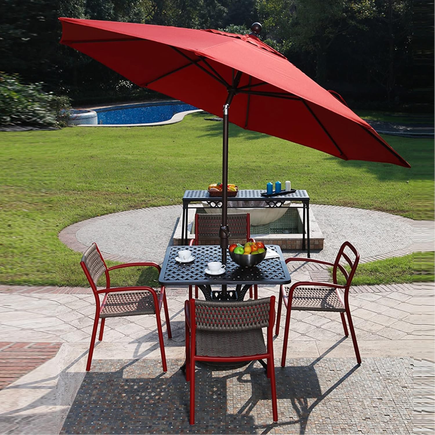 DEWEL ガーデンパラソル 大型 日除け 風に強い 撥水 DEWEL ガーデンパラソル 大型 日除け 風に強い 撥水