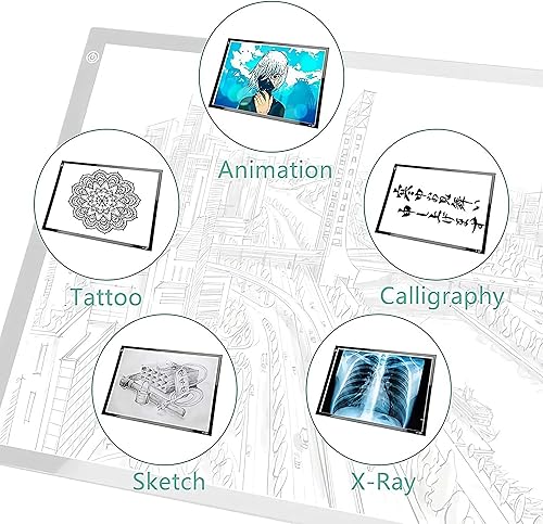Miniatura 2 de lqiflvc Caja de luz de artista extra grande A0 Tracer LED Artcraft Tracing Pad usado 47in para producción de pintura de diamante a gran