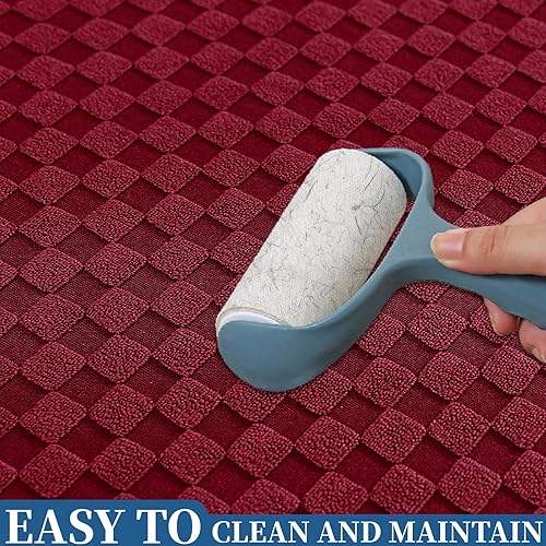 Miniatura 33 de ZNSAYOTX Fundas para Sofá Seccional, Fundas Elásticas de Jacquard con Parte Inferior Elástica para Sofá Seccional en Forma de L, Protector de Sofá