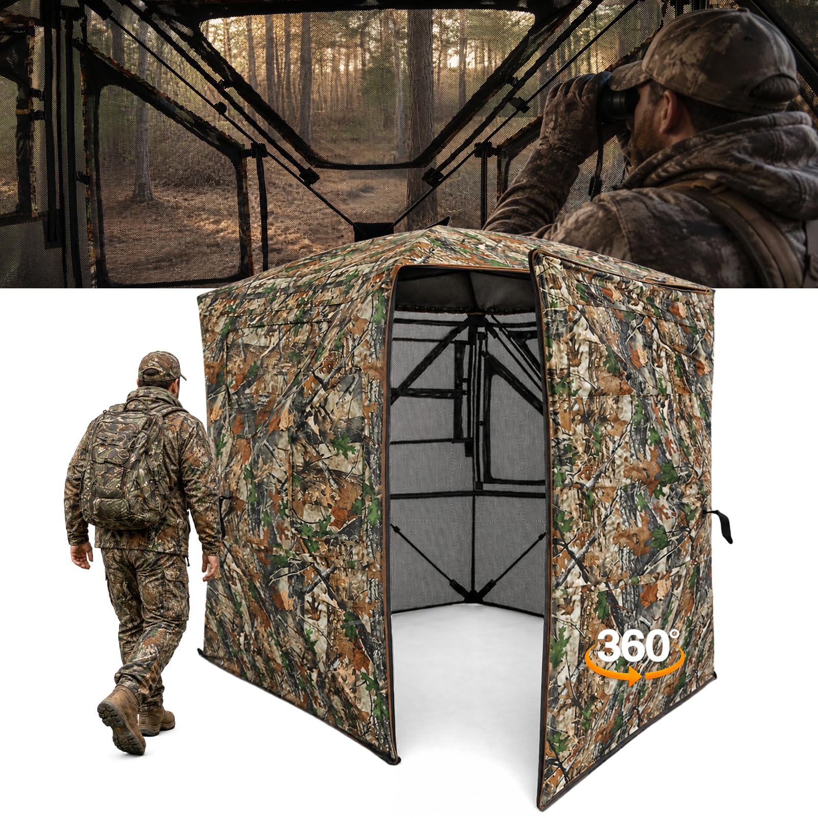 FUNHORUN Hunting Blind Swing Door