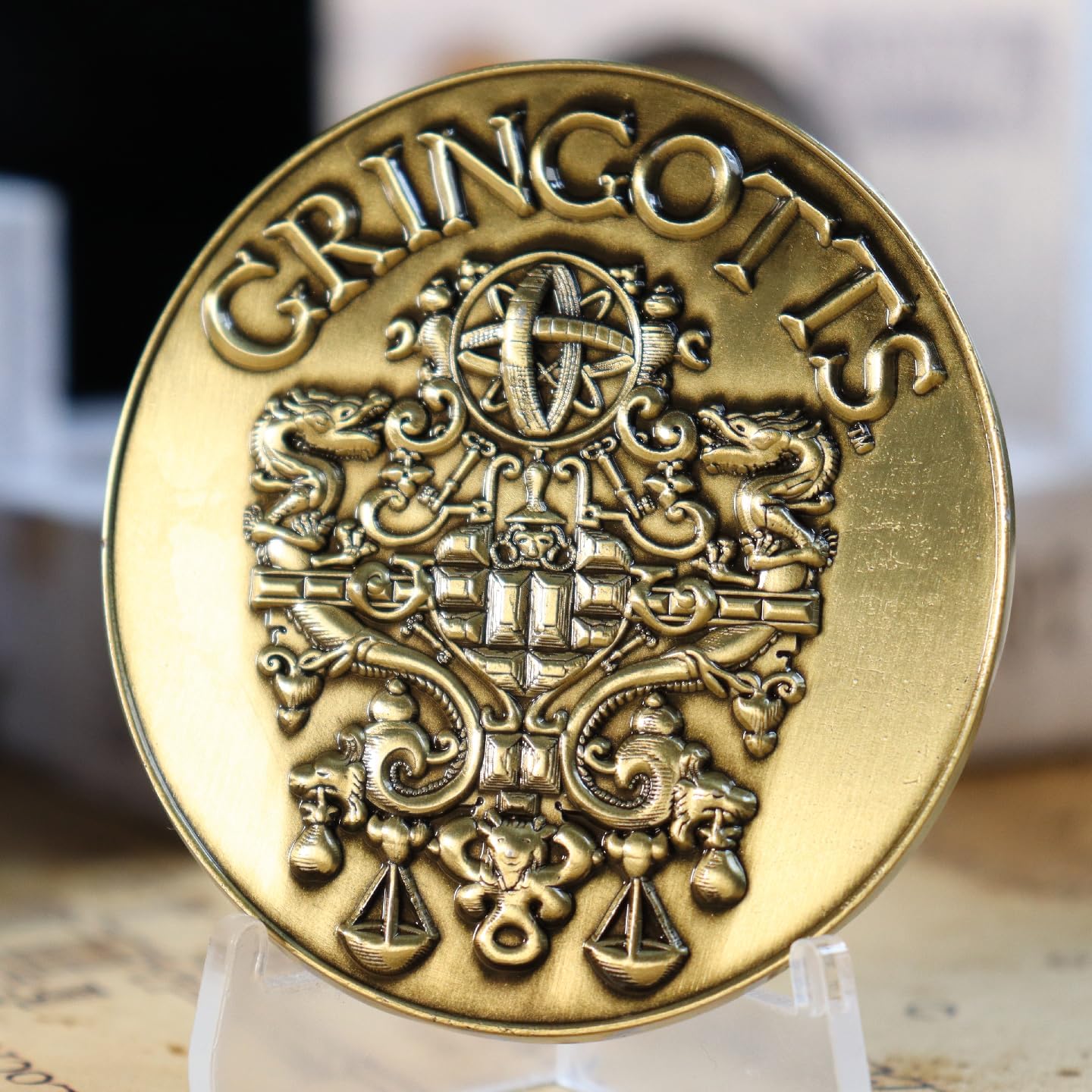 Fanattik Harry Potter Gringotts Bank Medallion Limited Edition Metal Replica