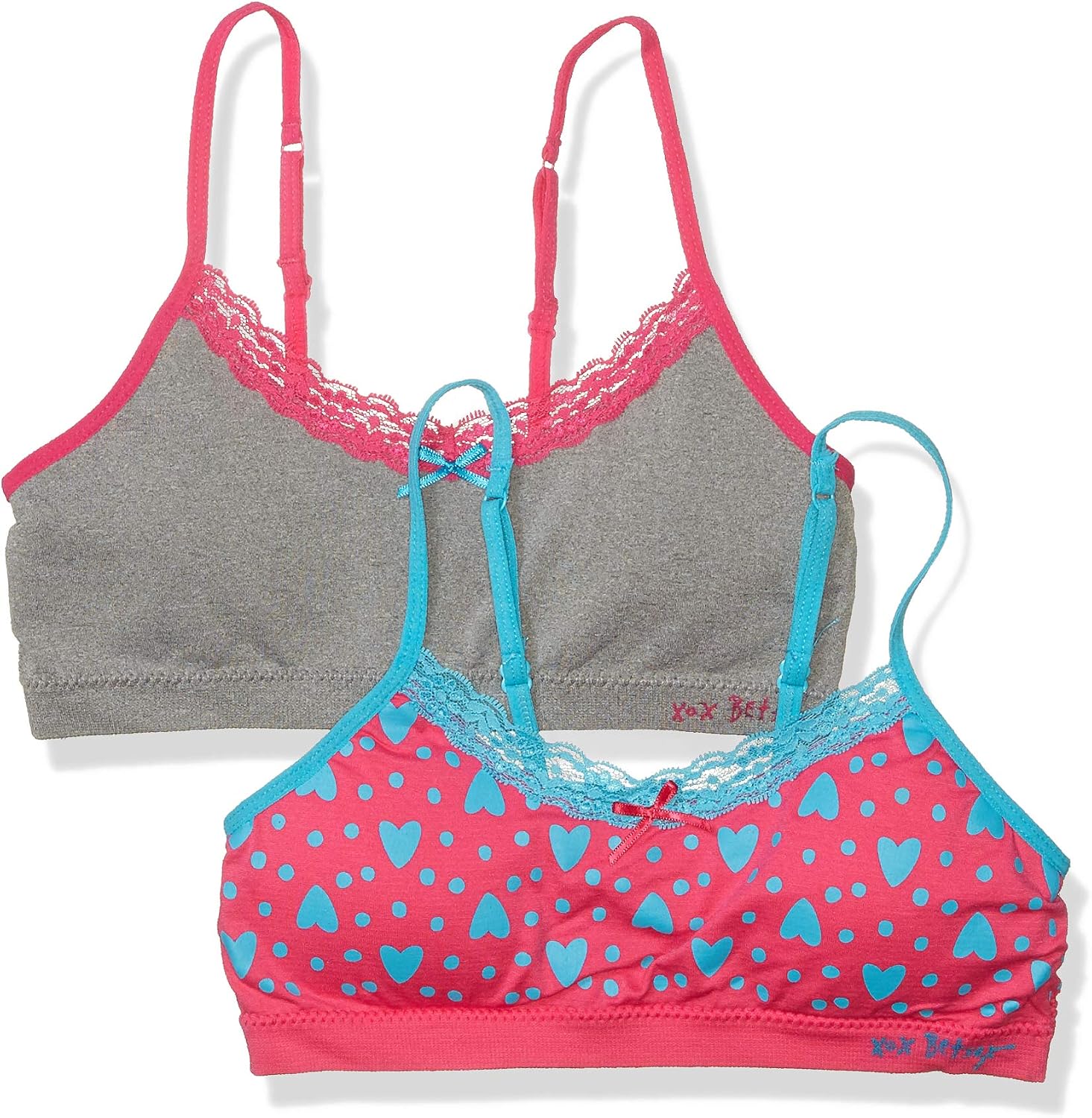 Betsey Johnson Girls' 2 Pack Bra