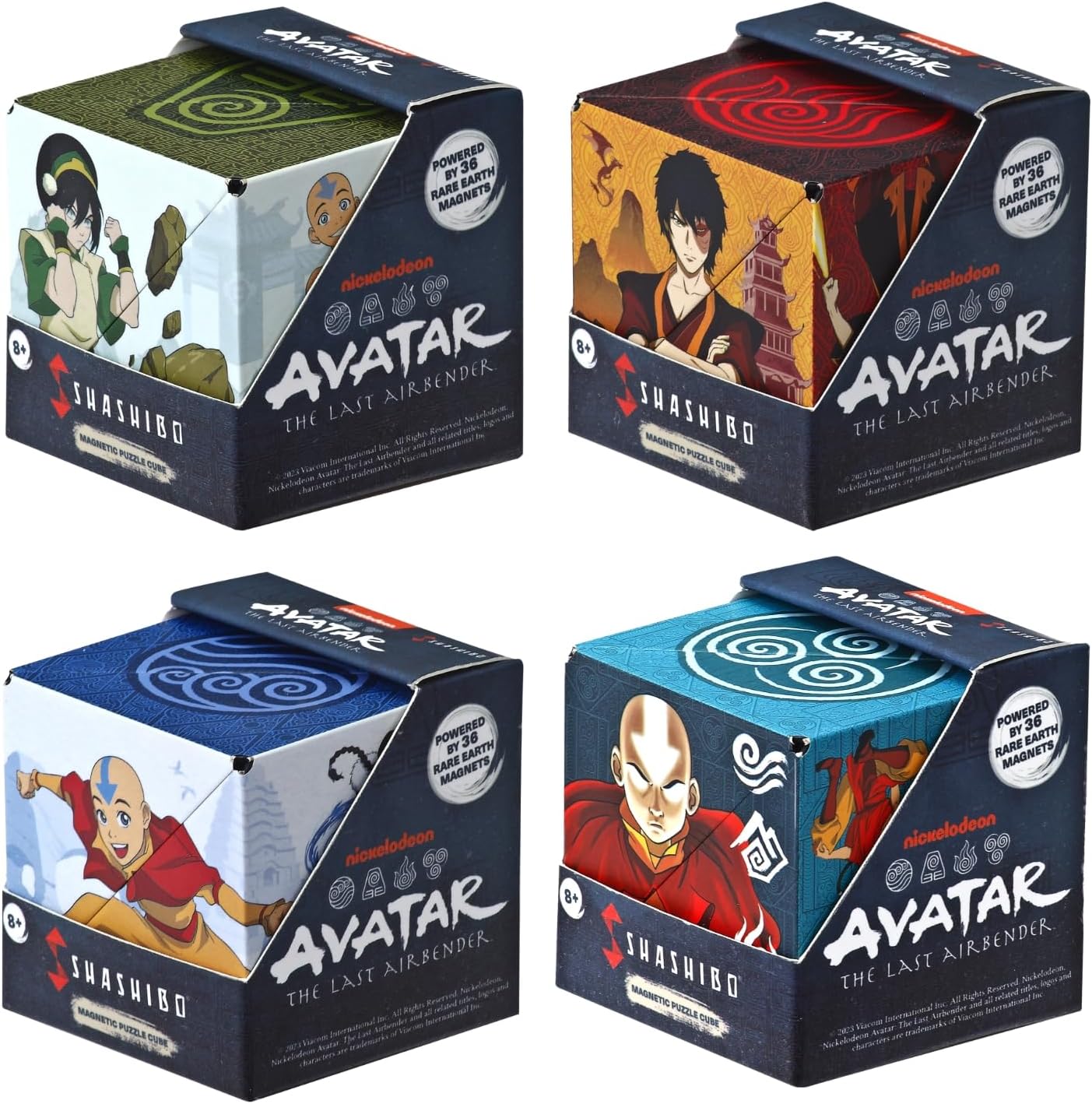 SHASHIBO Bundle of 4 - Avatar Series - Earth, Fire, Water and Air