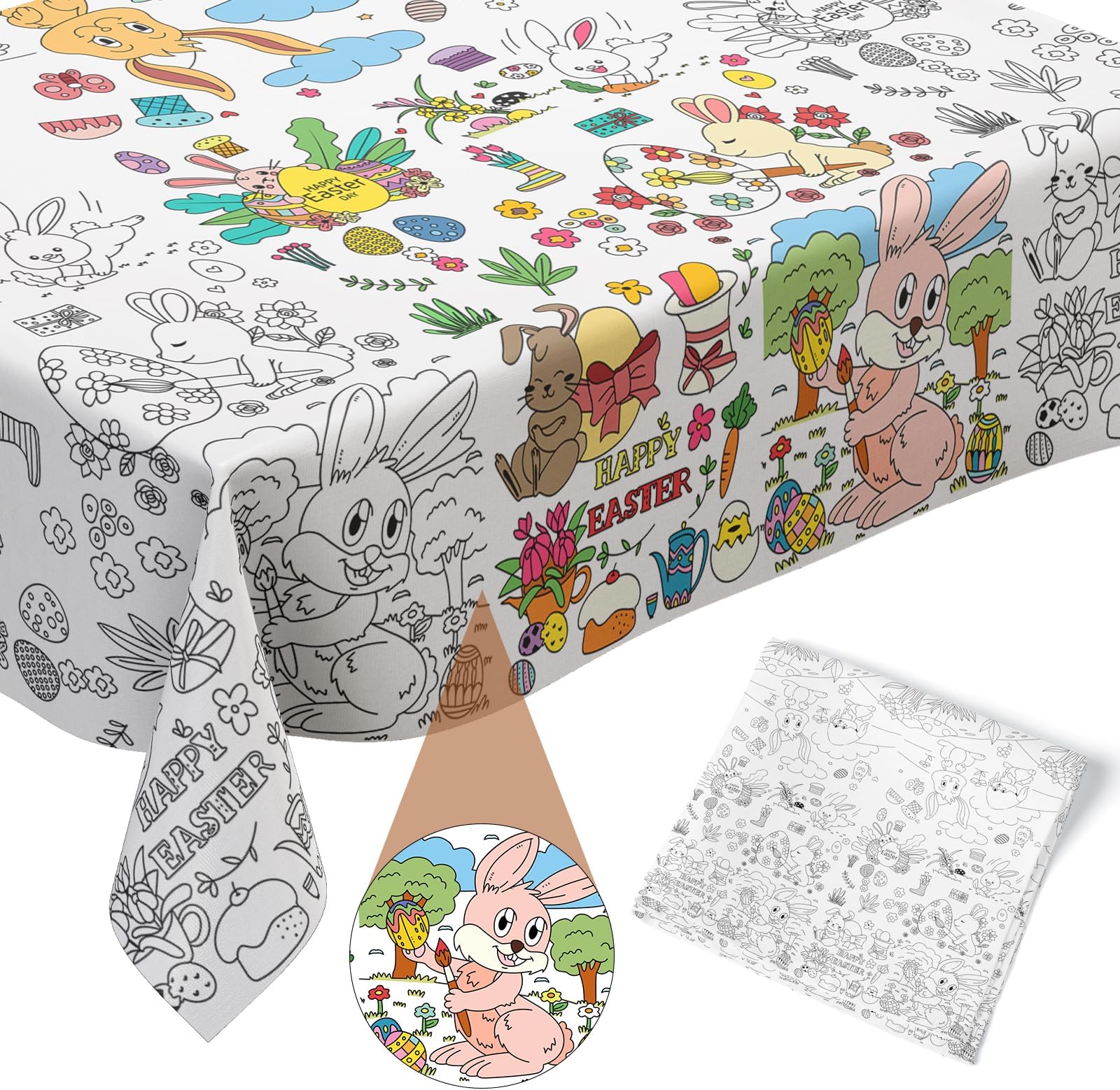 Easter Placemats for Kids Color Your Own Paper Table Mats
