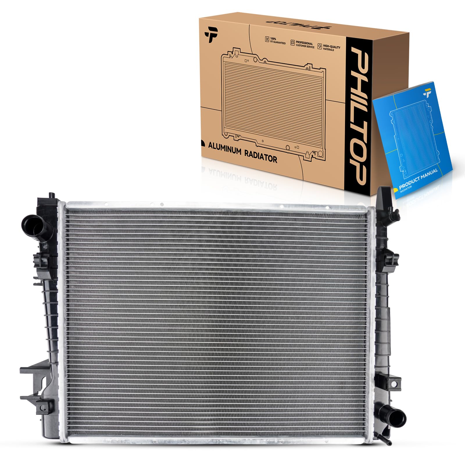 PHILTOP CU2479 Car Radiators Fit for Ram 1500, Ram 2500, Ram 3500