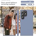 YATWIN Silicone Back Case for Samsung Galaxy S24 Ultra, Soft-Touch Phone Back Cover for Samsung Galaxy S24 Ultra - Lavender Grey gallery image