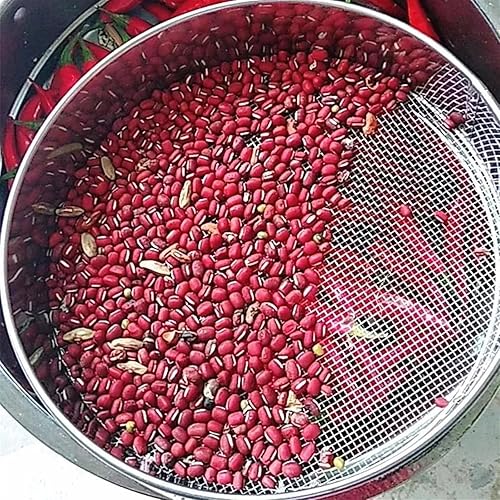 Miniatura 5 de Tamiz de malla fina, tamiz de acero inoxidable 304, tamiz de polvo de harina de cocina de alta precisión (agujero de malla 3 de 0.315 in, 3.9 in) 3