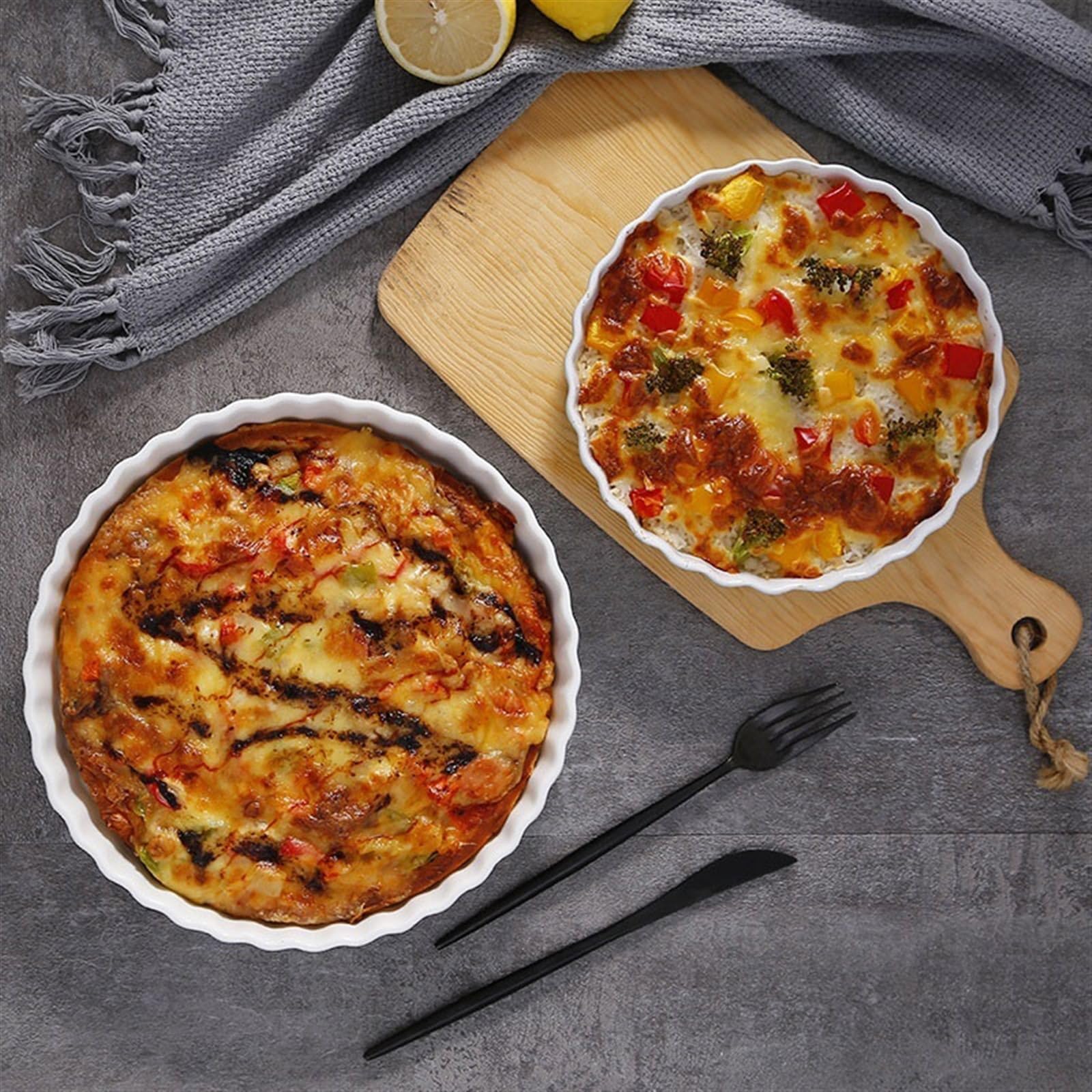 Fontanny Piekarnik do pieczenia pizza, ceramiczny piekarnik domowy, kuchenka mikrofalowa, specjalne naczynie, forma do pieczenia ciast, płyta ryżowa i ser odporny na wysokie temperatury Fontanna