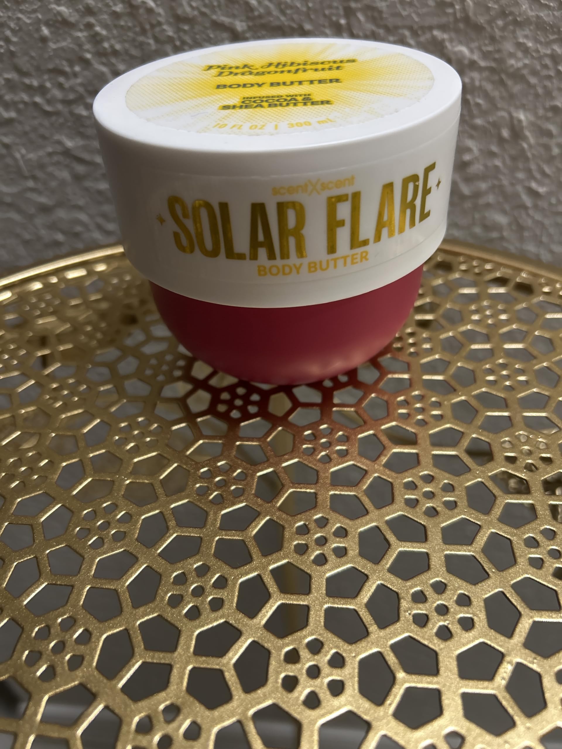 Solar Flare Body Butter, White and Gold Container
