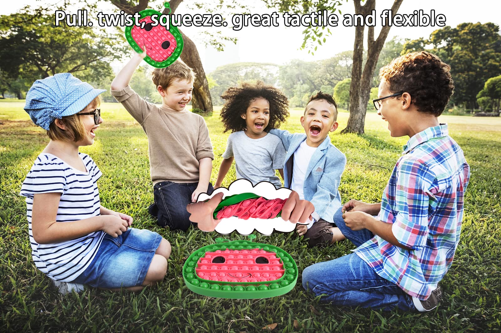 Buy Big Coco Water Melon Pop Fidgets Pack Toys. Fidget Box Figits Bulk