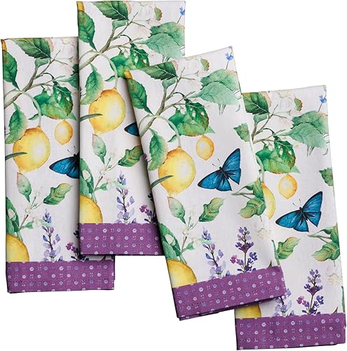 Miniatura 142 de Maison d' Hermine Juego de 4 servilletas de tela 100% algodón reutilizables para uso diario, servilletas cuadradas lavables para cenas, fiestas