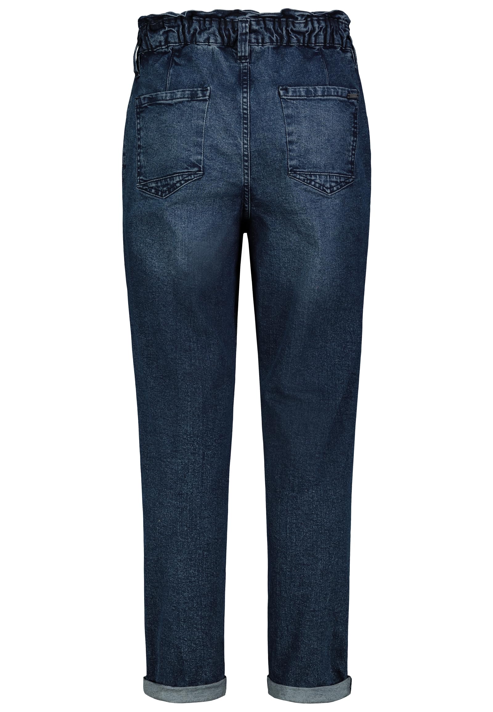 Sublevel Damen Paperbag Jeans – High Waist Hose im Modernen Denim-Look Dark-Blue XXL