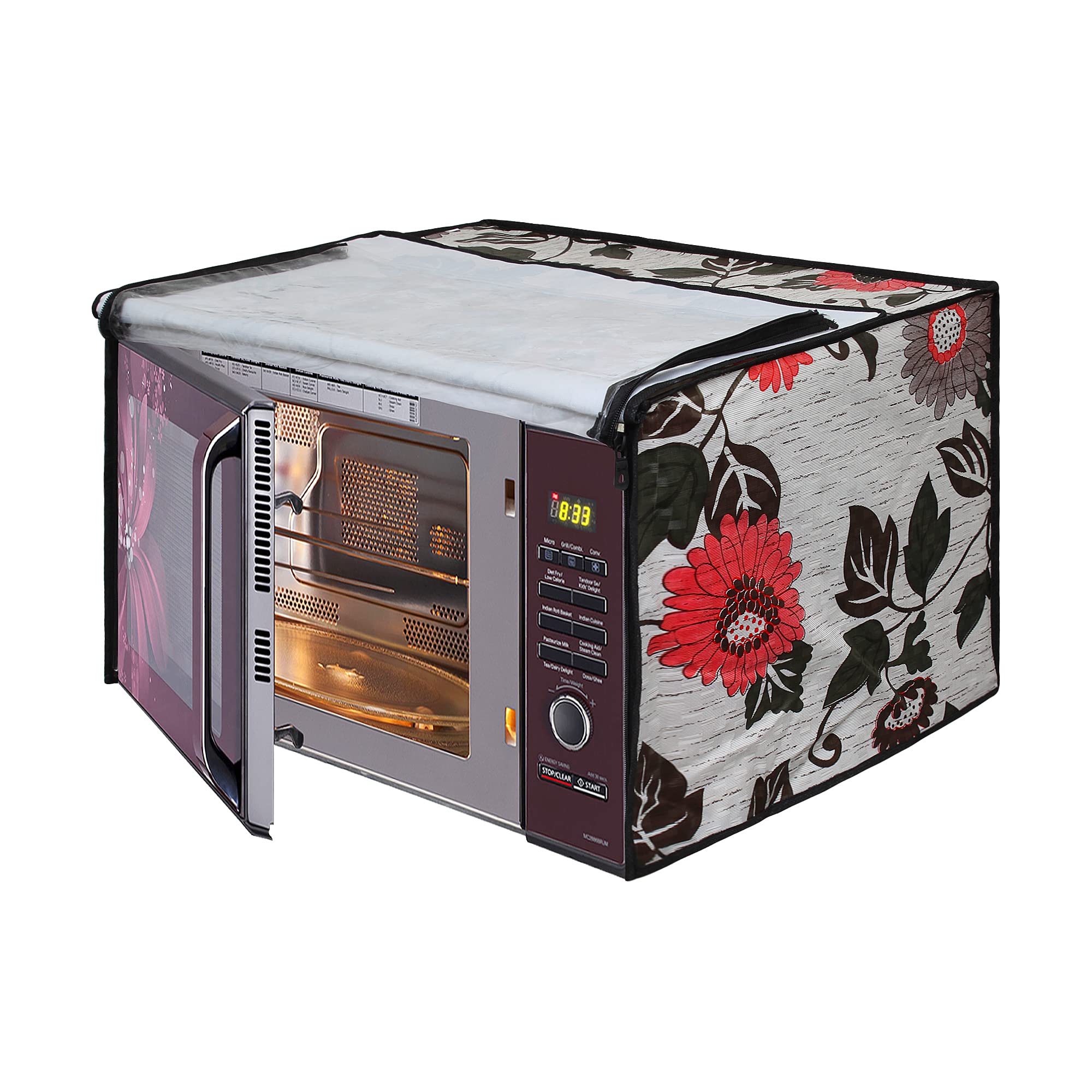 Lithara Printed Waterproof Microwave Oven Cover for IFB 30L Model : 30BRC2 | Sams21 (Multicolor)