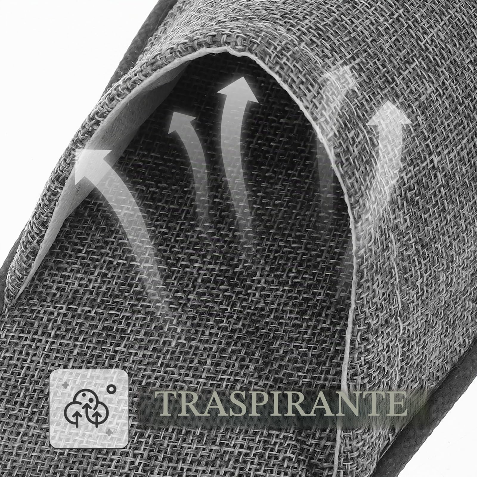 Healifty Pantofole usa e getta per hotel, comode, unisex, per viaggi, matrimoni, feste nuziali, colore grigio, 20 pezzi