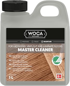 WOCA Vinyl and varnish soap, 1 litre, cleaning vinyl, laminate and lacquered parquet floors