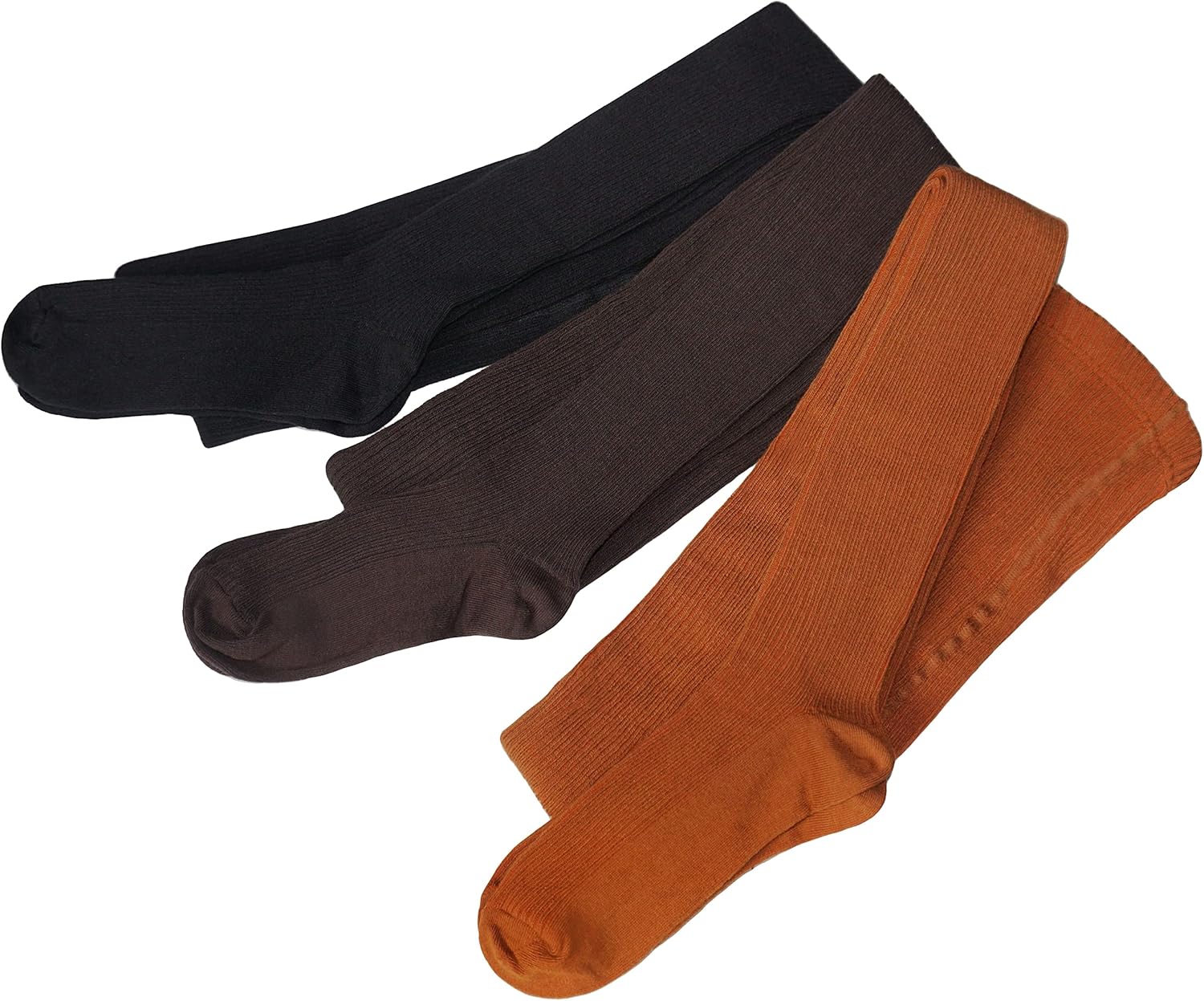 WERI SPEZIALS Damespanty van ecologisch katoen, warme en modieuze ribgebreide panty, 48-50