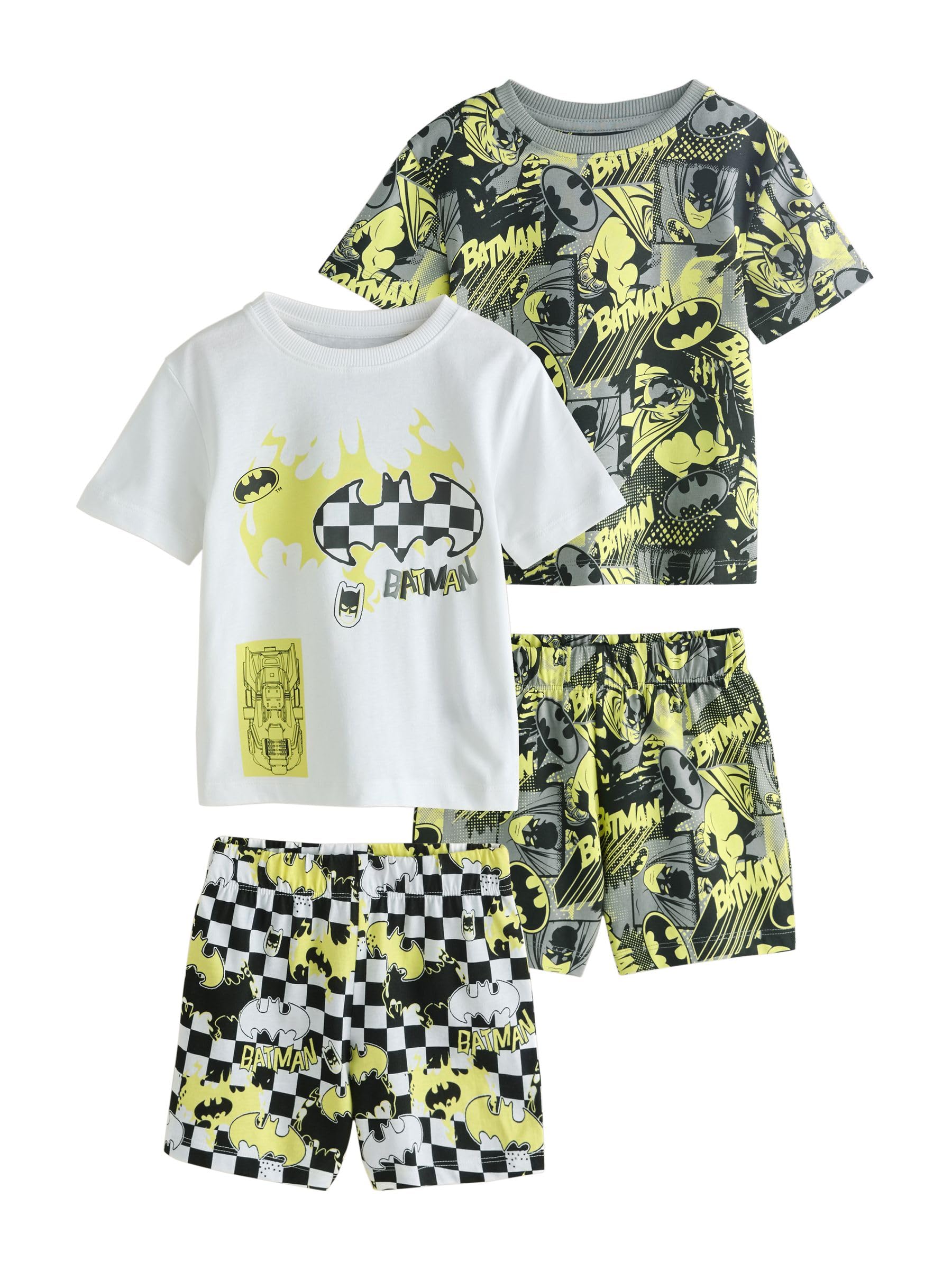 NEXT Jungen 2er-Pack Kurze Schlafanzüge, Batman