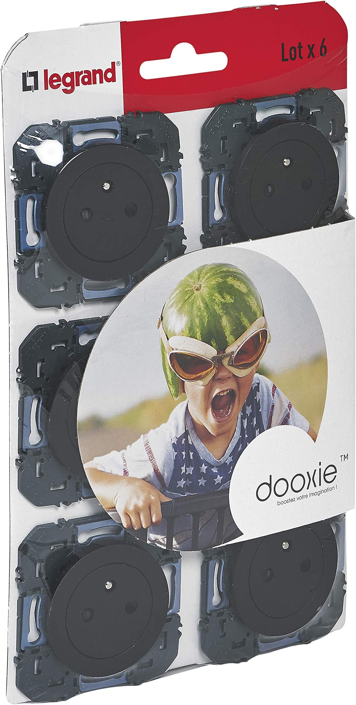 Prise Murale Legrand Dooxie Surface 16A 2P+T - Alu Français - Socle Rétractable & Sécurité Enfant - 2
