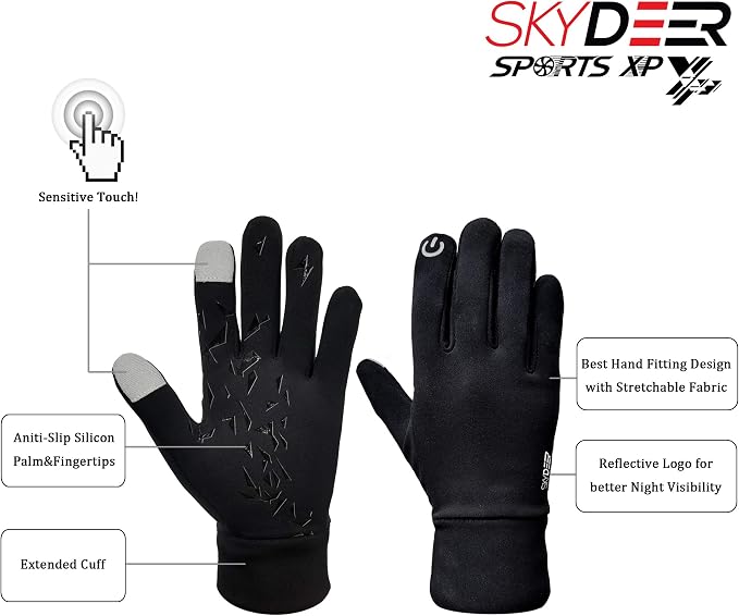 Guantes de Invierno con Cuero Ante de Ciervo Suave y Aislamiento 3M miniatura 2