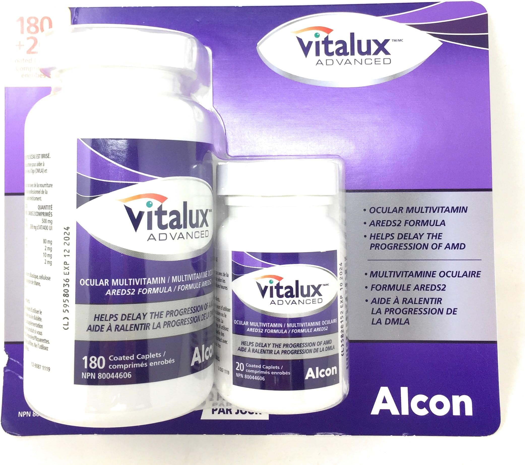 Advanced Ocular Multi-Vitamin, 180 caplets