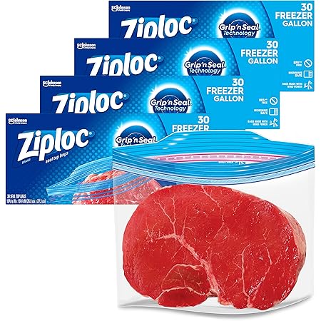ziploc gallon freezer bolsas
