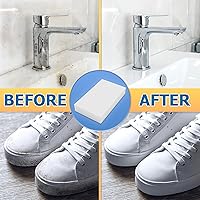 Vista 3 de 50 esponjas de melamina para limpieza, esponja mágica blanca, prácticos bloques de limpieza (3.9 x 2.4 x 0.8 in), diseño antiarañazos para limpieza