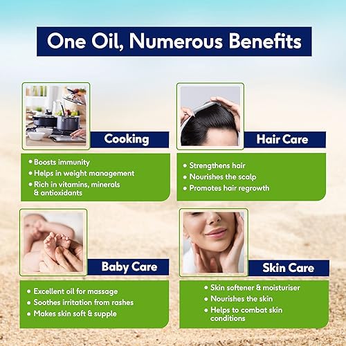 Miniatura 2 de Sri Sri Tattva - Aceite de coco virgen orgánico, 6.8 fl oz