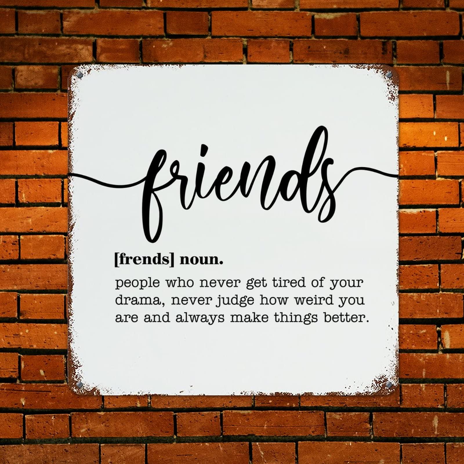 Targa Decorativa In Legno Con Frase Divertente: 'Friendship Is Like Peeing Your Pants' – 15x25 Cm, Stampa UV, Pronta Da Appendere - 2