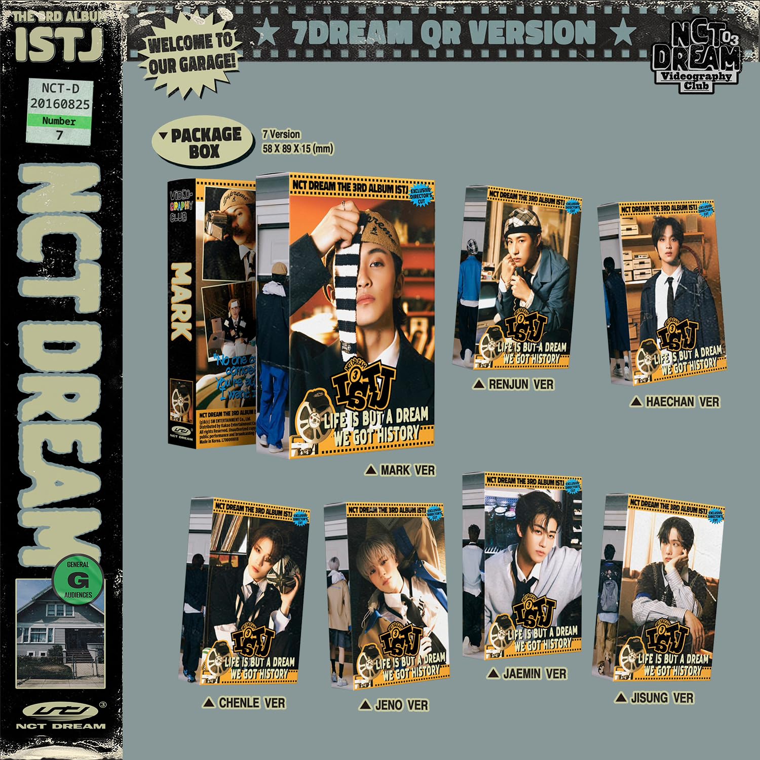 NCT DREAM 『ISTJ』アルバム QR Ver. 7種コンプリートセット NCT DREAM - ISTJ (7DREAM QR ver.) – Kpop Planet