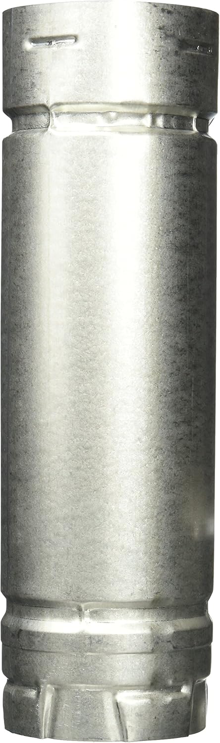 DuraVent 3PVL-12R 3" x 12" Pellet Vent Pipe - Durable Double-Wall Twist-Lock for Wood Pellet Stoves