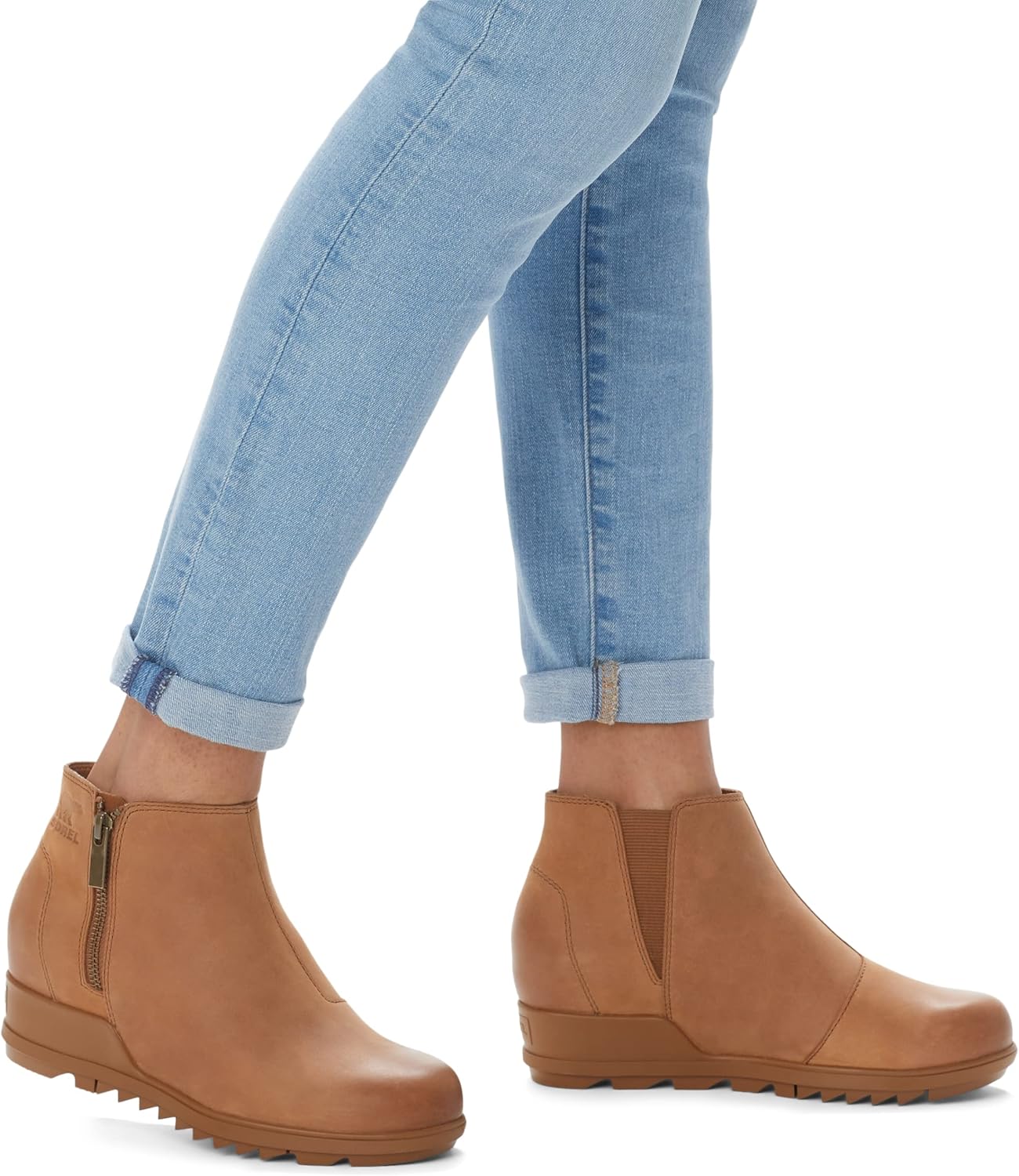 Sorel Women's Evie Zip Leather Boot Shoes