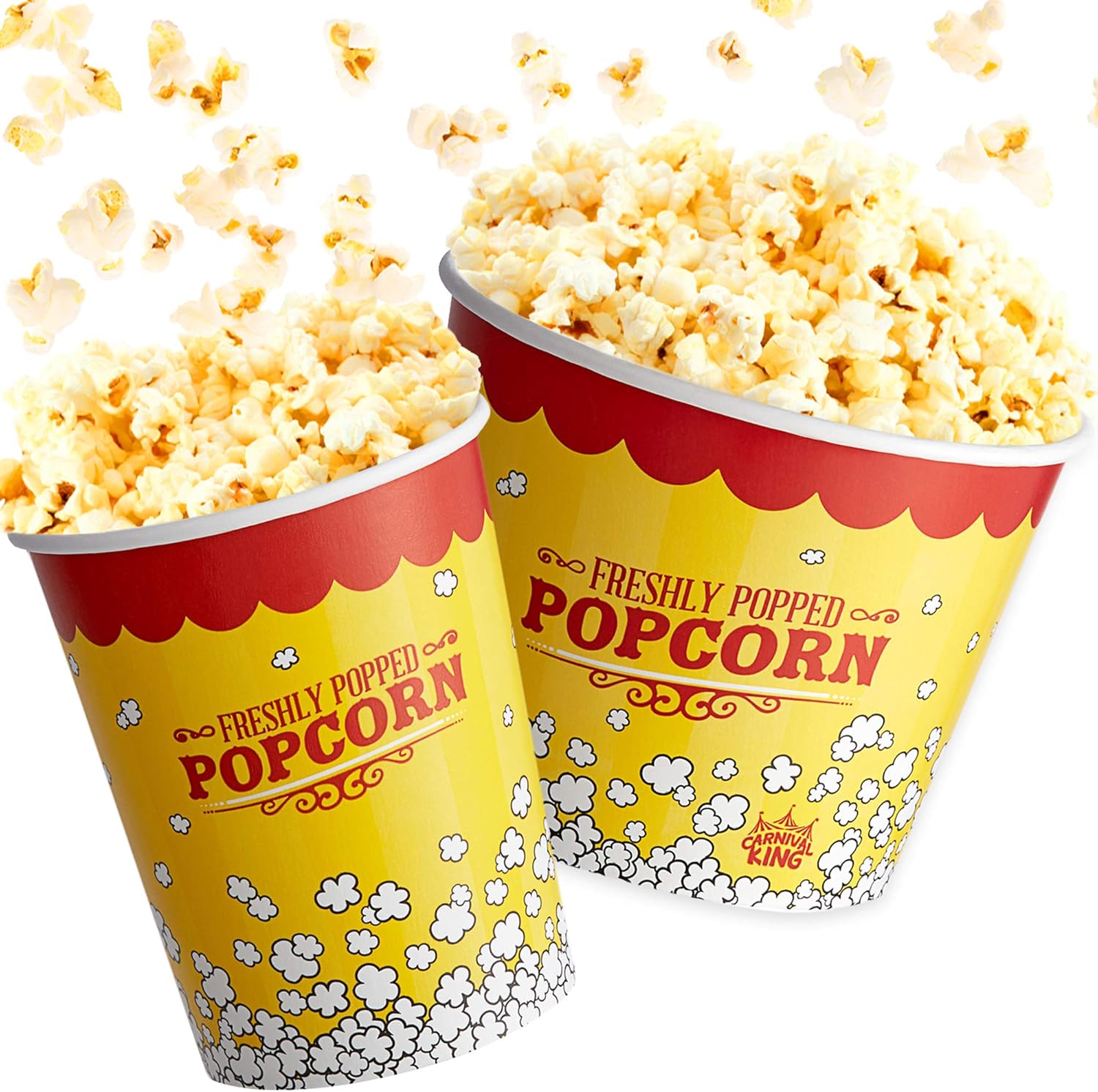 CUSINIUM [50pack] 32 oz Popcorn Cups + [25pack] 85 oz