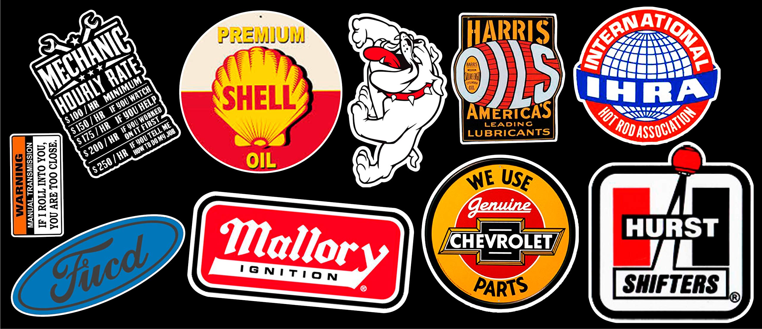 Motor Parts Vinyl Sticker Pack #3
