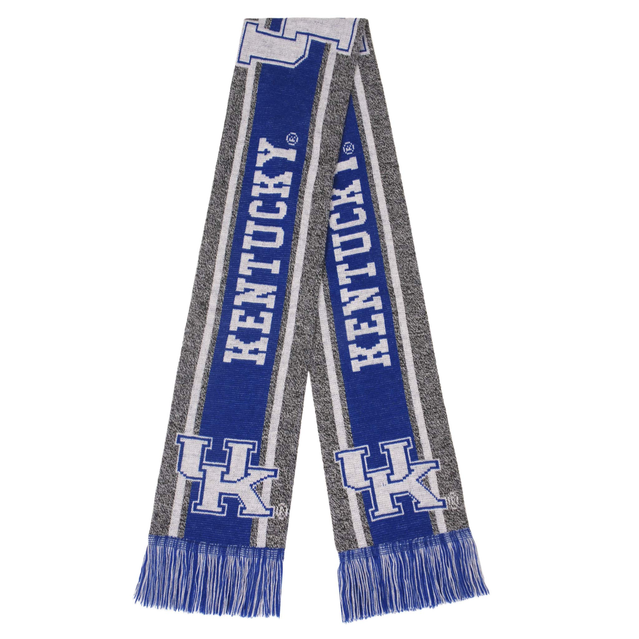 FOCO NCAA Schal mit großem Logo, Einheitsgröße, Unisex, grauer Strickschal