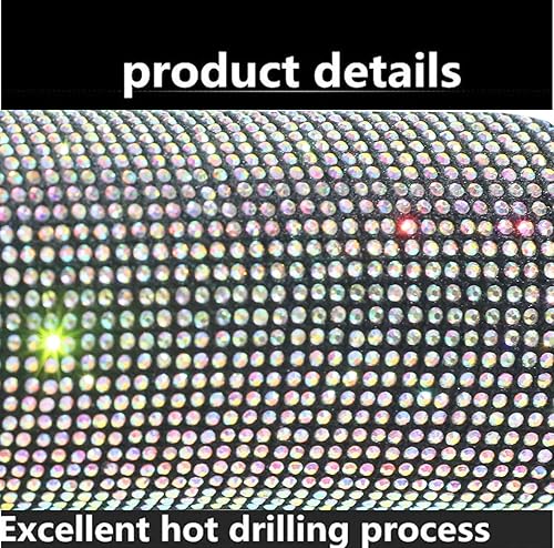 Miniatura 4 de Bling Auto - Funda de seguridad para manija de puerta, almohadillas de guantes de diamantes de cristal, funda de cuero con diamantes de imitación,