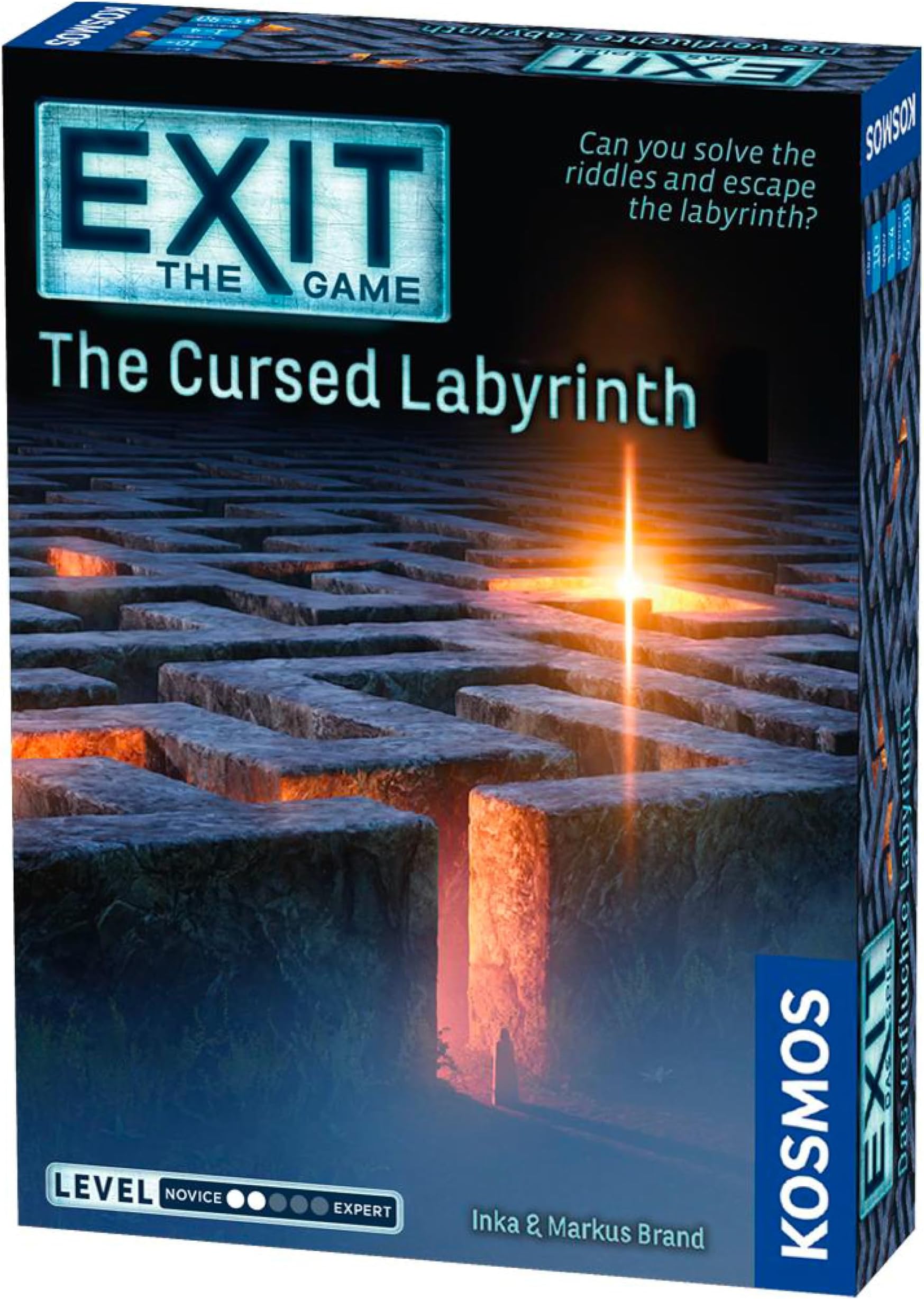Thames & Kosmos - EXIT: The Cursed Labyrinth - Level: 2/5 - Unique Escape Room Game - 1-4 Players - Puzzle Solving Strategy Board Games for Adults & Kids, Ages 10+ - 692860
