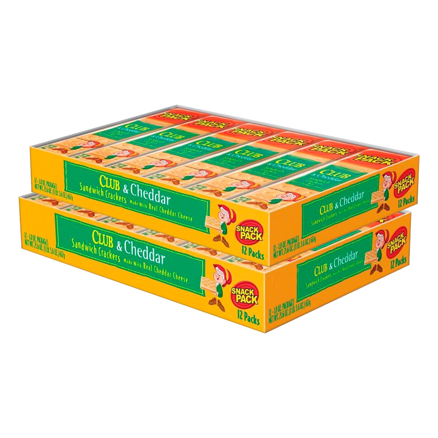 Sandwich Crackers, Club & Cheddar, Cheese Sandwich Crackers