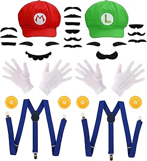 PIIDUOO Mario and Luigi Costume for Adults